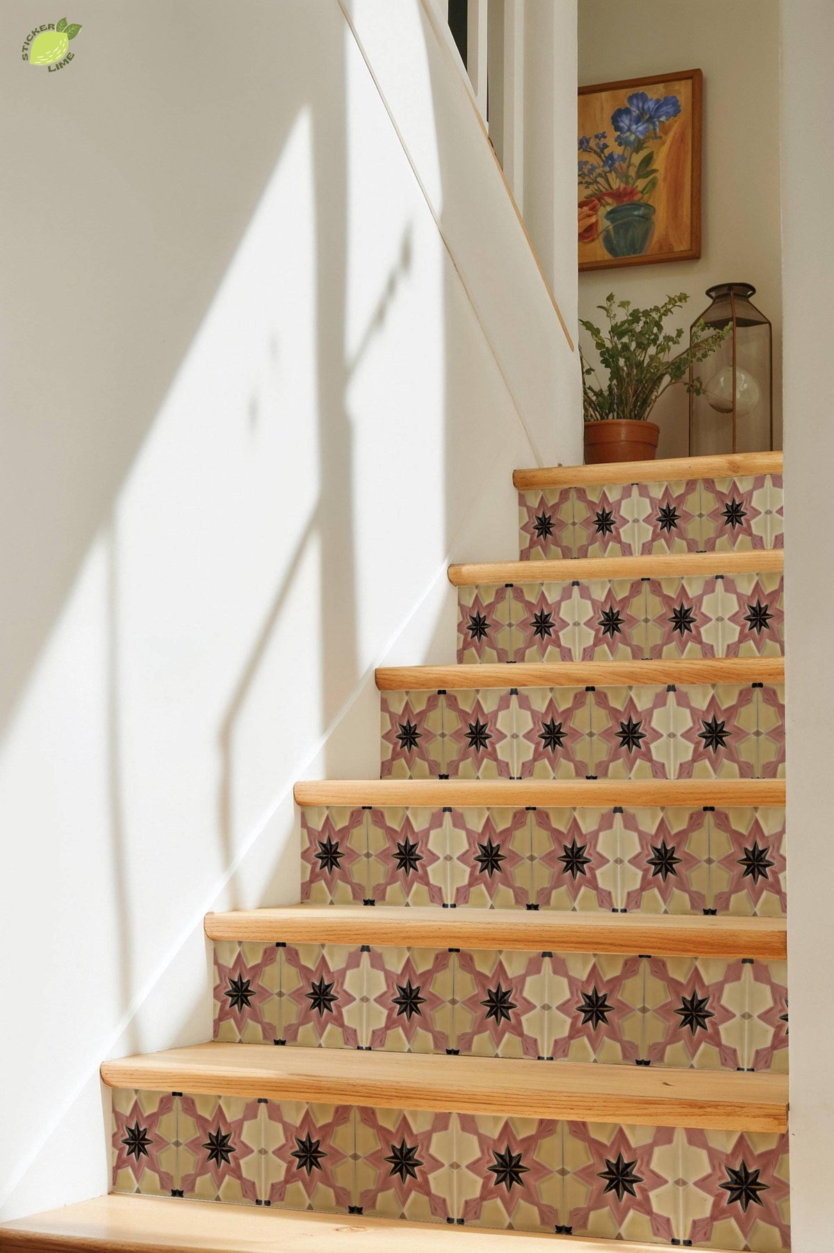 Blush Boho Star peel and stick tile decals, photo 8 of 8