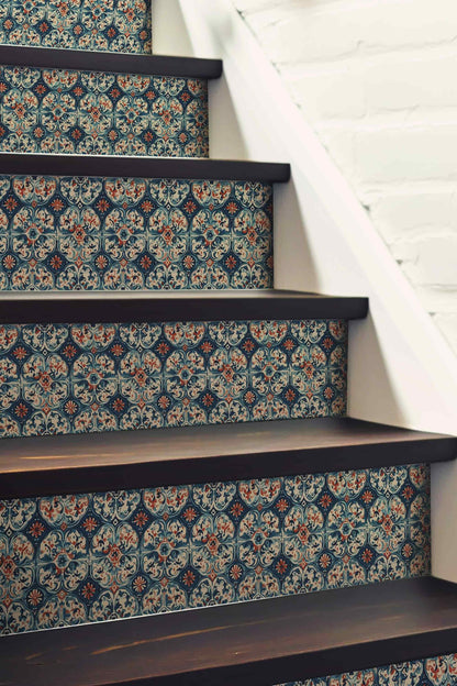 Amalfi peel and stick stair riser decals, photo 3 of 6