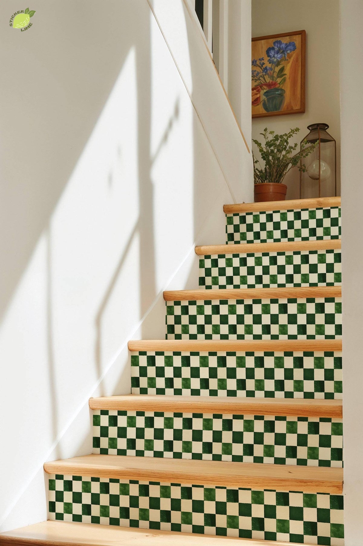 Big Gingham peel and stick tile decals, photo 8 of 8
