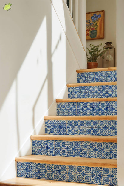 Blue Portuguese Decorative Motif peel and stick tile decals, photo 8 of 8