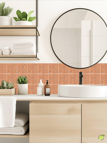 Desert Herringbone peel and stick tile decals, photo 4 of 8