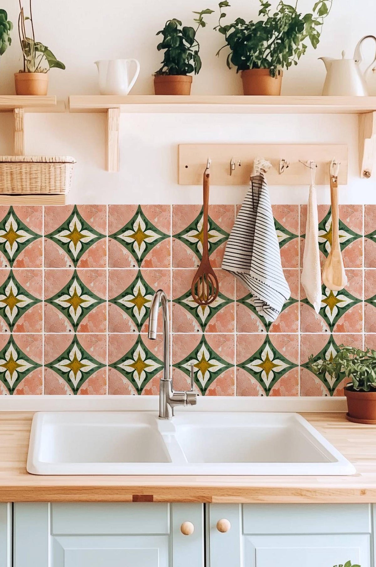 Diamond Star peel and stick tile decals