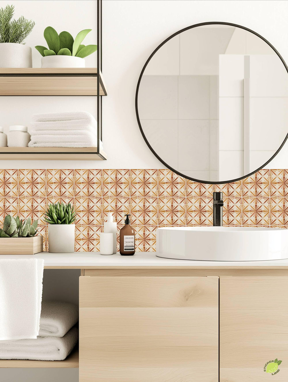 Terra Glow peel and stick tile decals, photo 4 of 8