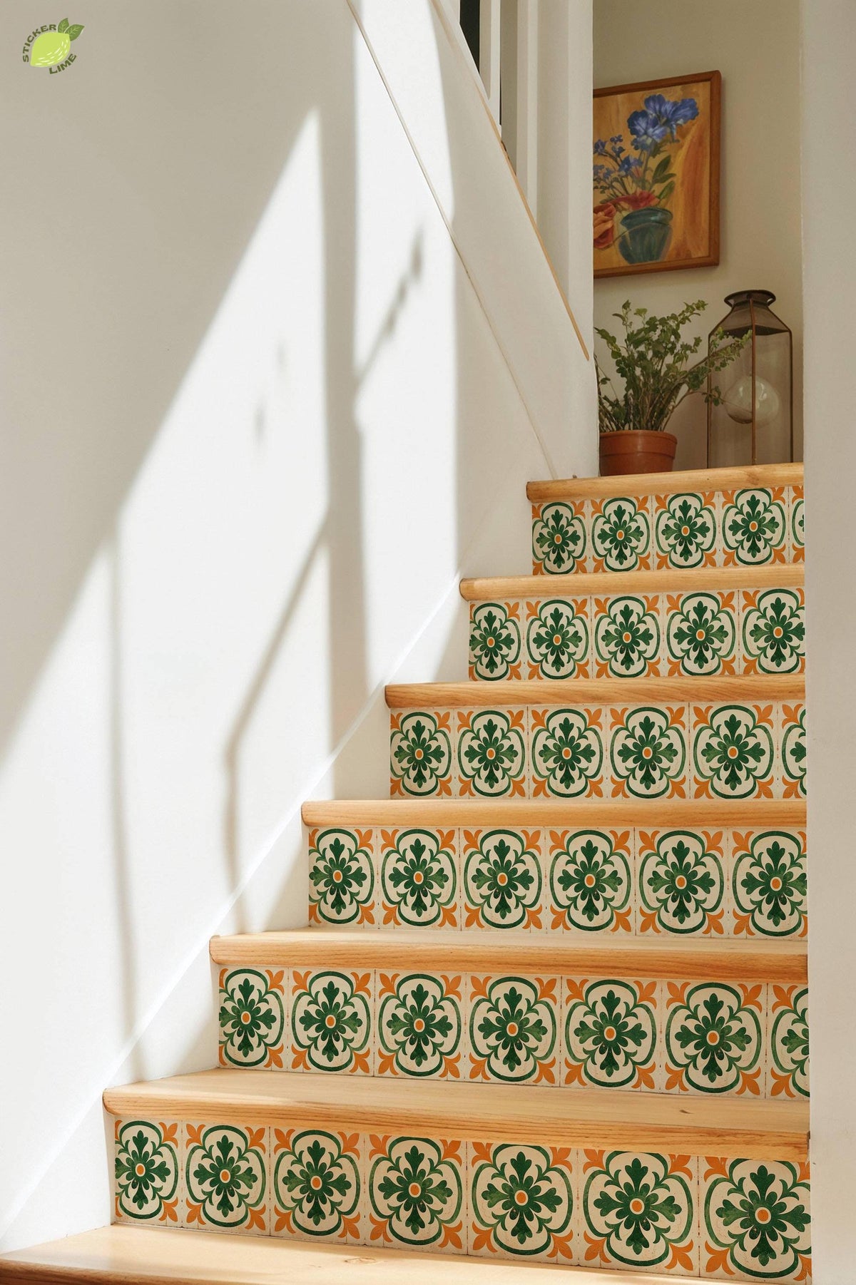 Floral Medallion peel and stick tile decals, photo 8 of 8