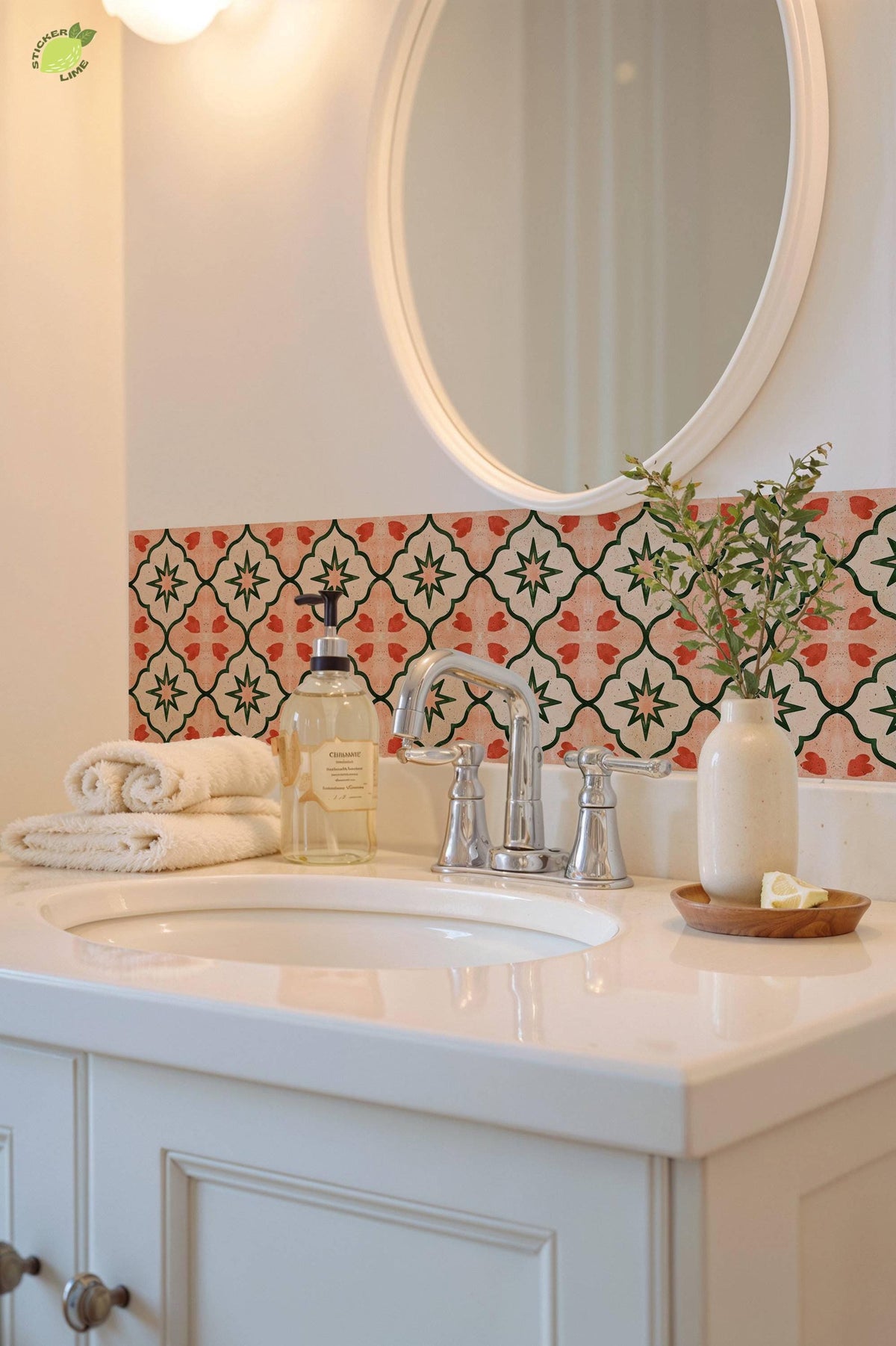 Geo Burst peel and stick tile decals, photo 7 of 8