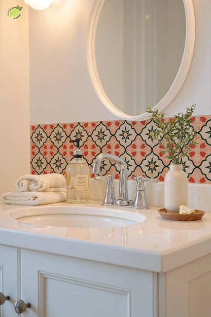 Geo Burst peel and stick tile decals, photo 7 of 8