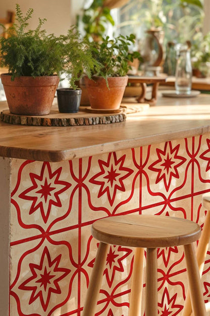 Geo Star peel and stick tile decals