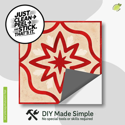 Geo Star peel and stick tile decals, photo 2 of 8