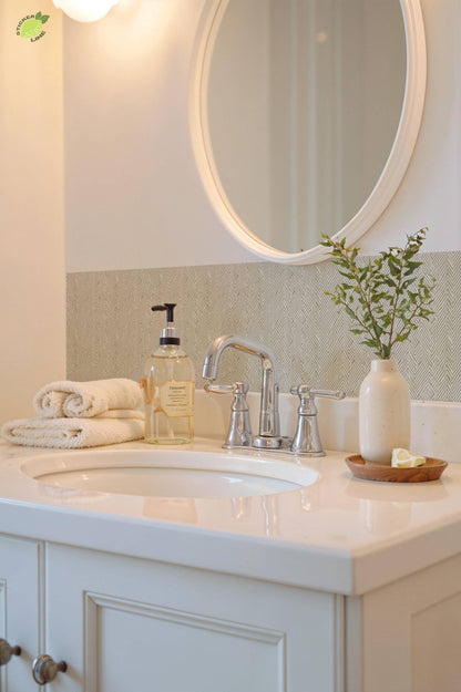 Harringbone Weave peel and stick tile decals, photo 7 of 8