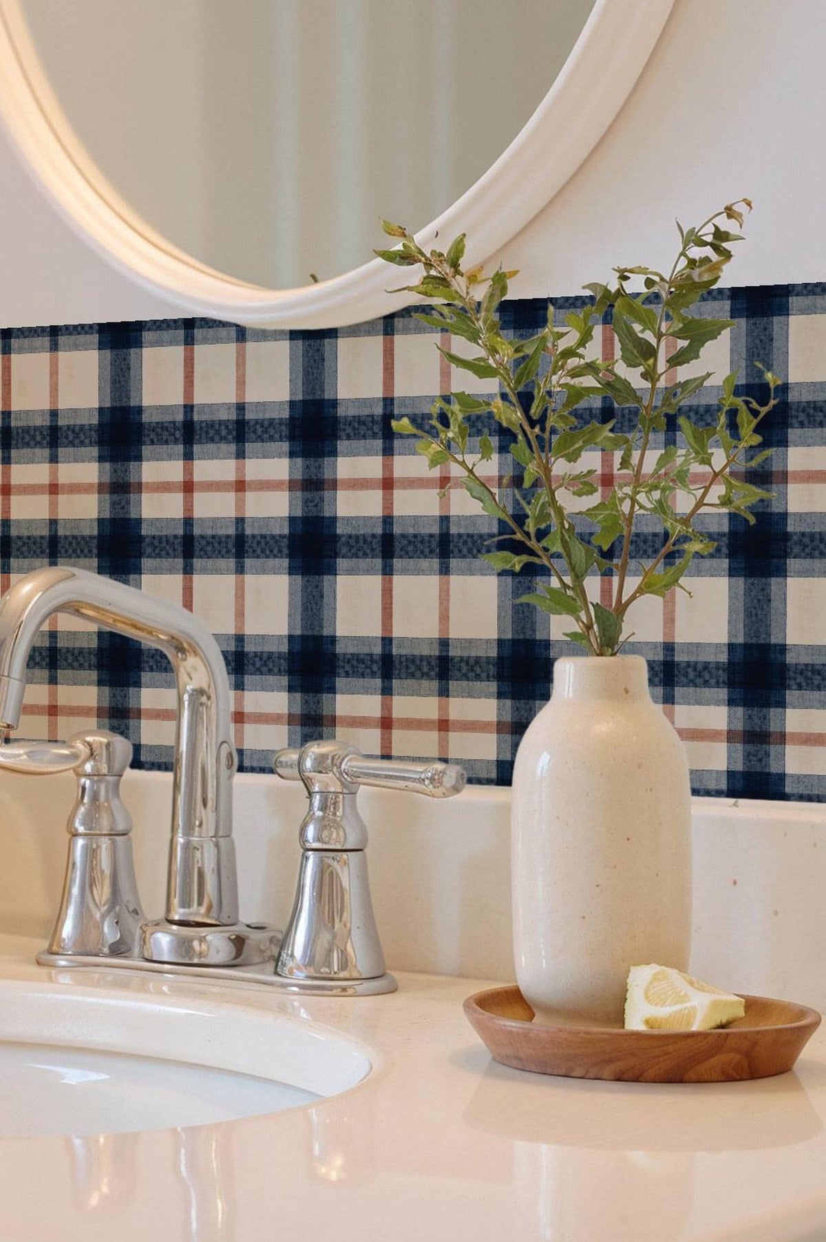 Mockups show the pattern in a room. Check the size menu for the decal dimensions.