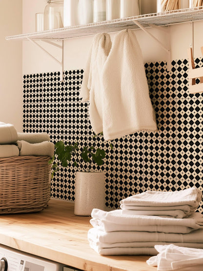 Luxurious Black and White peel and stick tile decals, photo 7 of 8