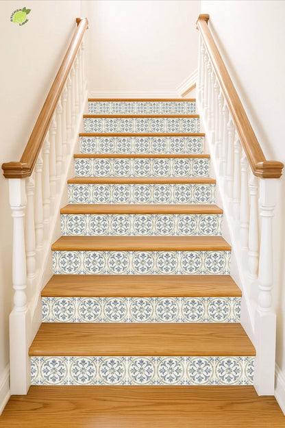 Medieval Botanical peel and stick stair riser decals, photo 4 of 8