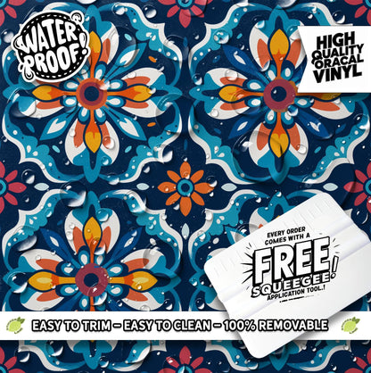 Mexican Talavera peel and stick tile decals, photo 2 of 8