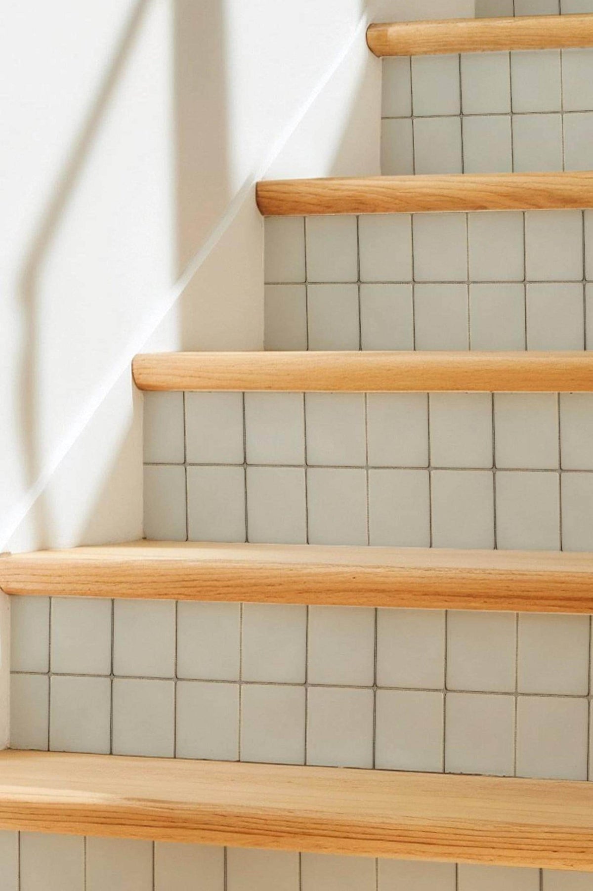 Minimalist Off-White Square Grid peel and stick tile decals
