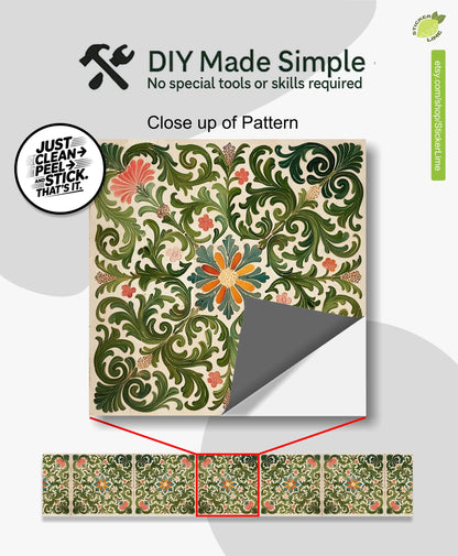 Rich Rococo peel and stick stair riser decals, photo 2 of 8