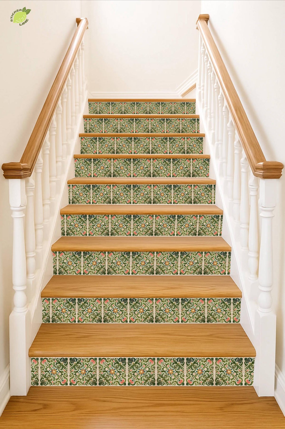 Rich Rococo peel and stick stair riser decals, photo 4 of 8