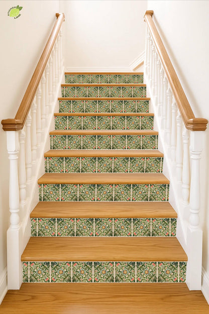 Rich Rococo peel and stick stair riser decals, photo 4 of 8