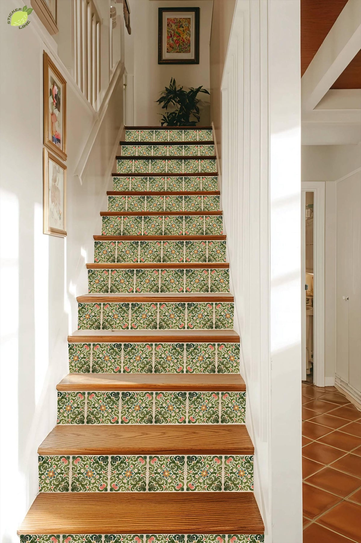 Rich Rococo peel and stick stair riser decals, photo 5 of 8