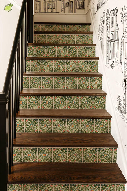 Rich Rococo peel and stick stair riser decals, photo 6 of 8