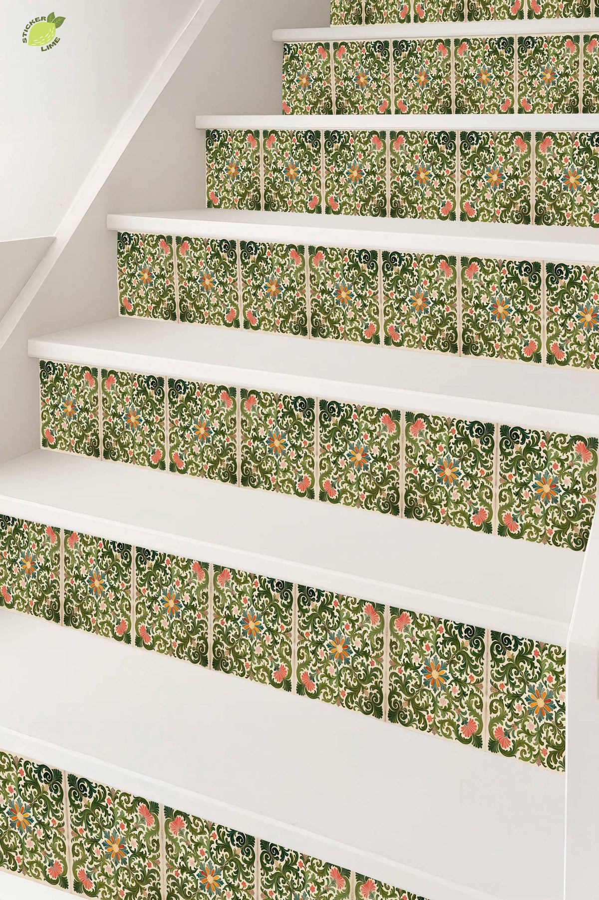 Rich Rococo peel and stick stair riser decals, photo 7 of 8
