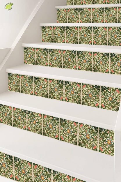 Rich Rococo peel and stick stair riser decals, photo 7 of 8