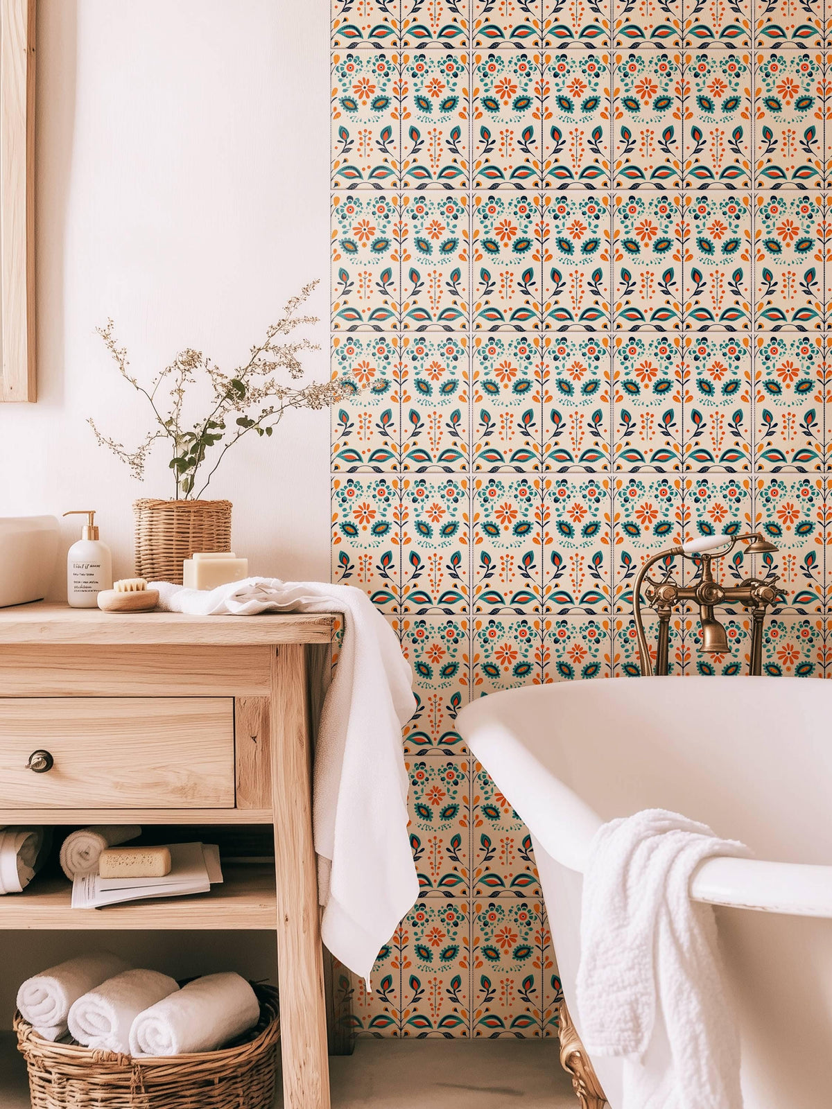 Scandinavian peel and stick tile decals, photo 6 of 8