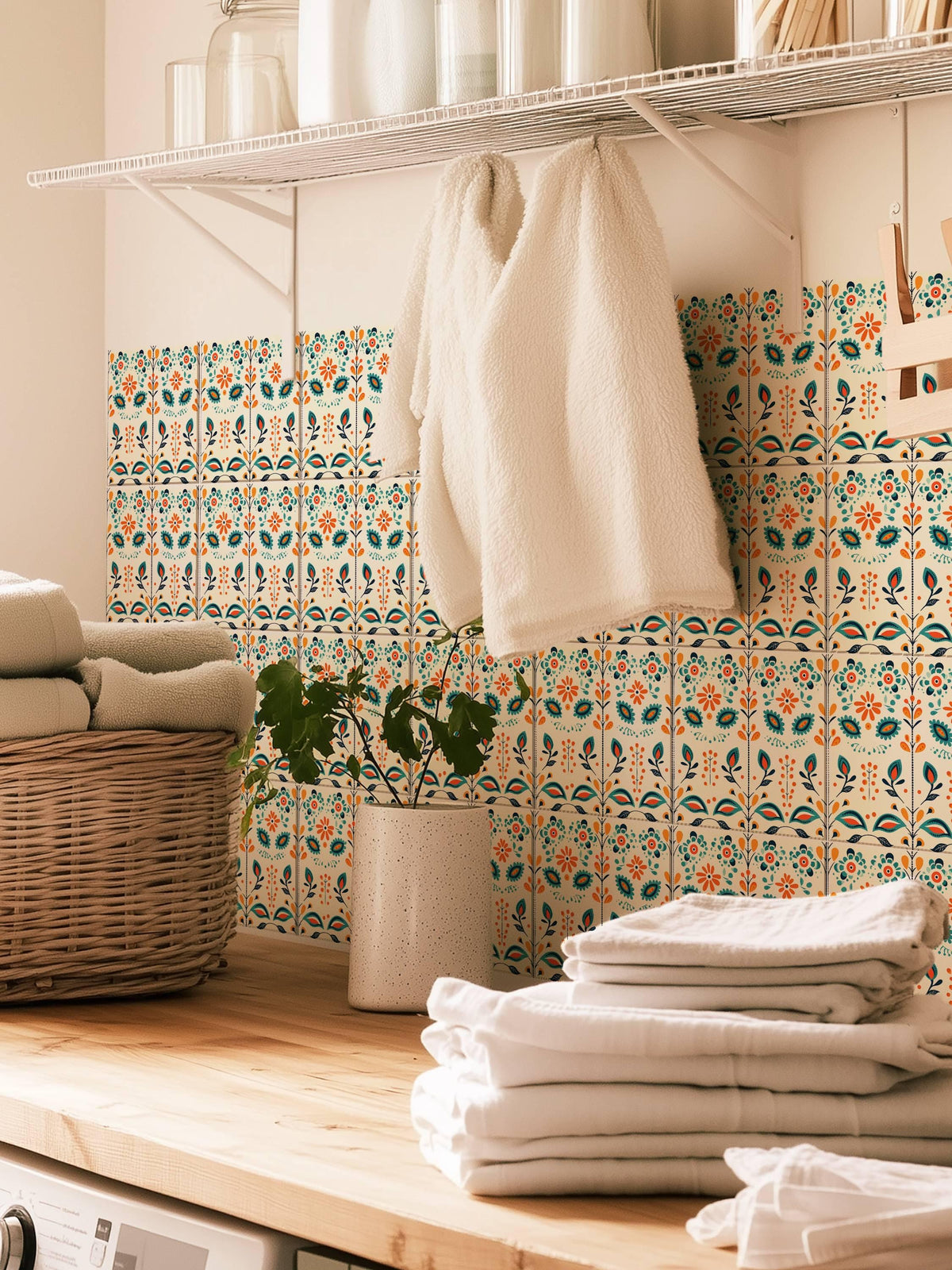 Scandinavian peel and stick tile decals, photo 7 of 8