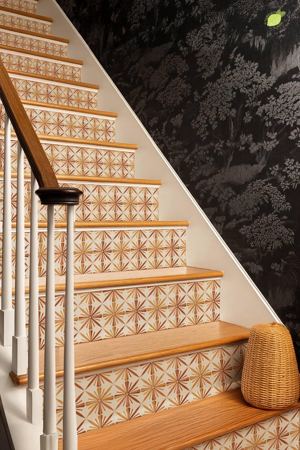 Terra Glow peel and stick stair riser decals, photo 6 of 8