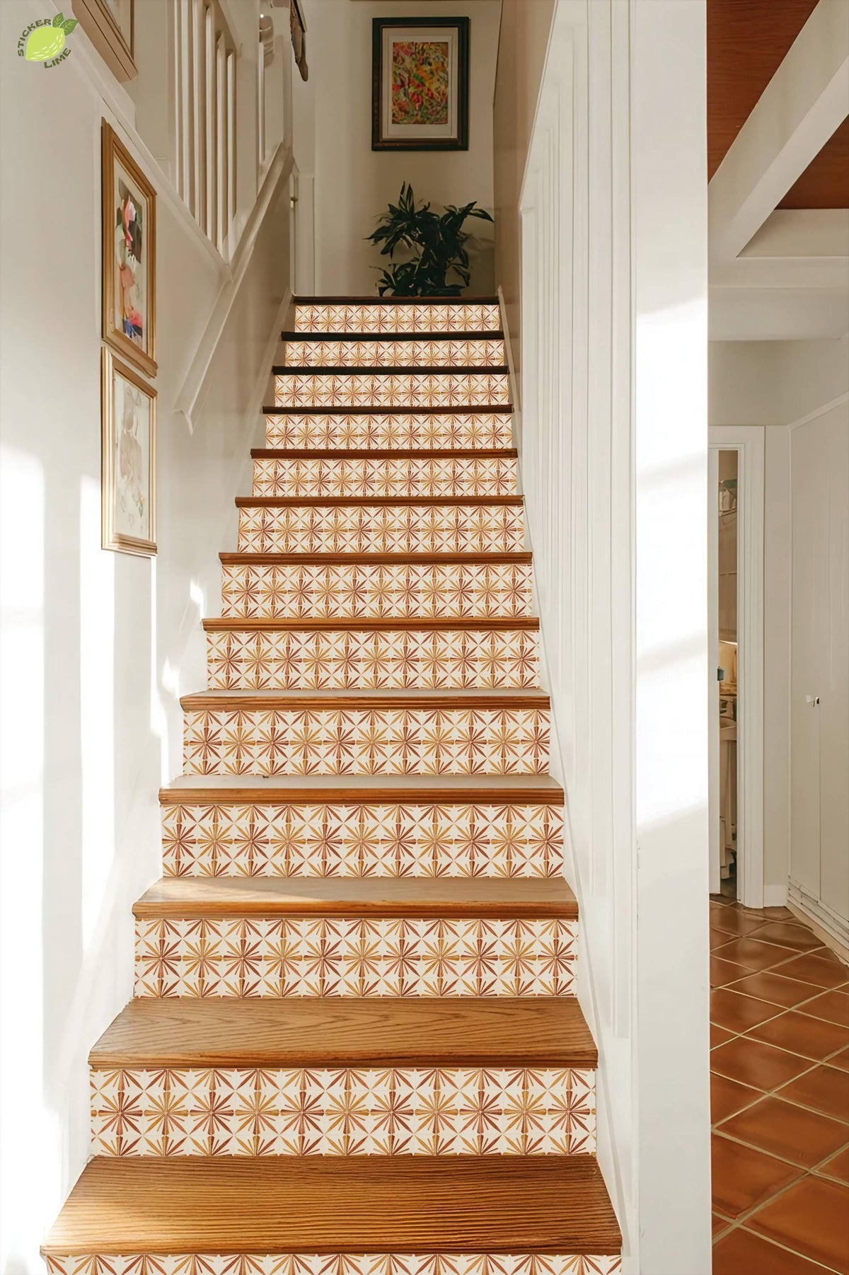 Terra Glow peel and stick stair riser decals, photo 7 of 8