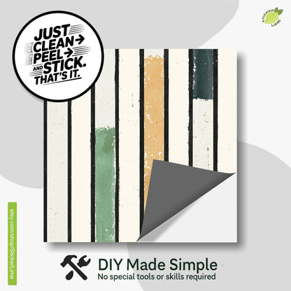Vertical Stripes peel and stick tile decals, photo 2 of 8